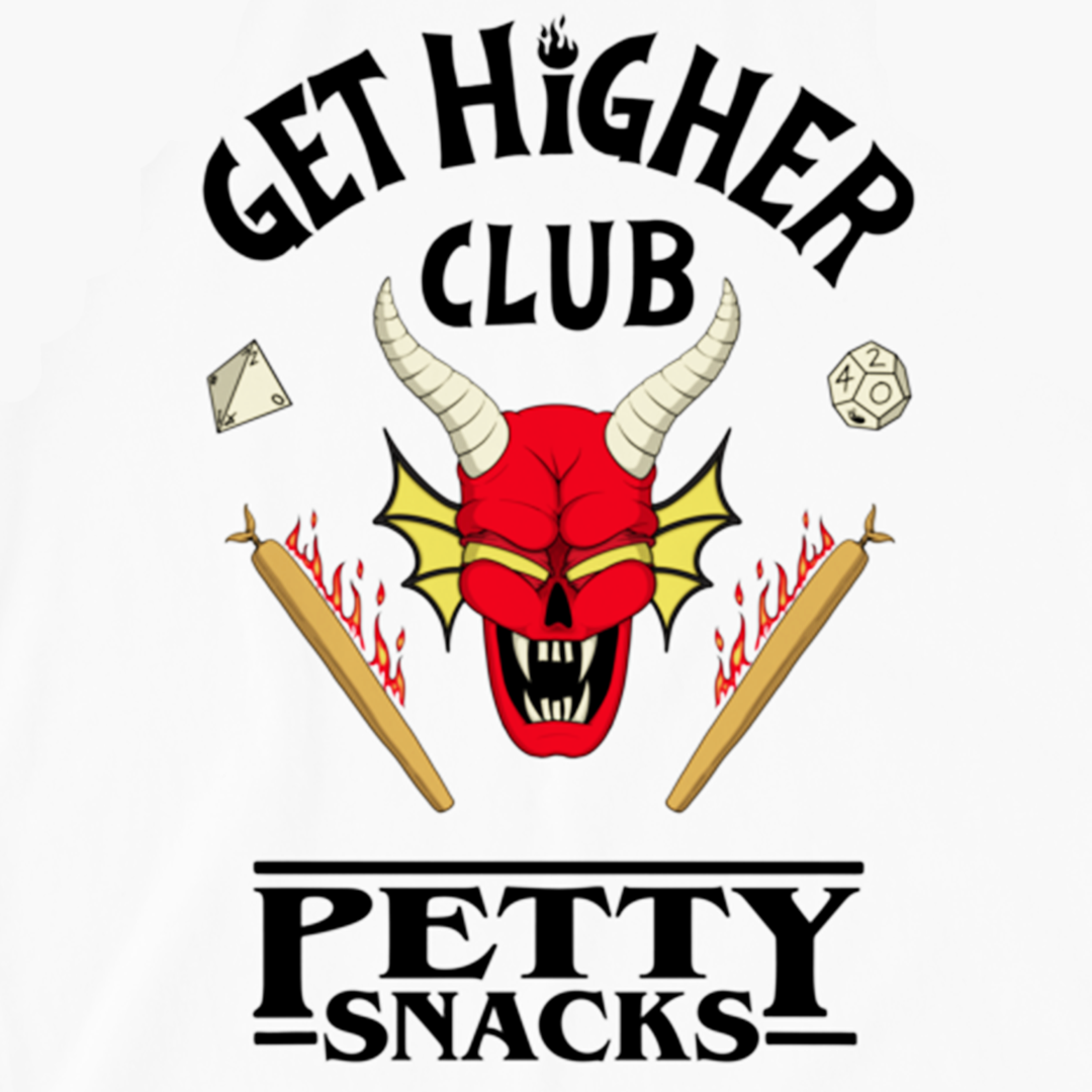 Get Higher Club Raglan - Petty Snacks