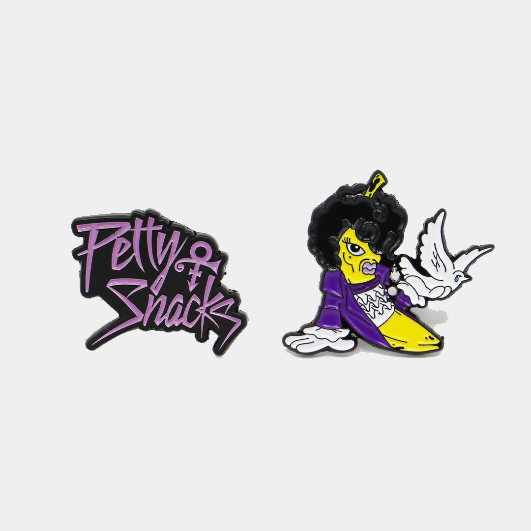 "PURPLE RAIN" ENAMEL PIN SET - Petty Snacks