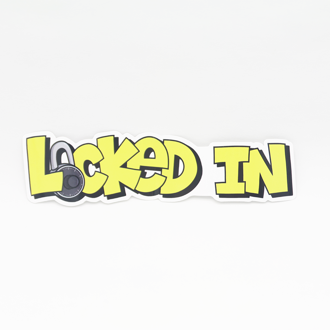 Locked In Sticker - Petty Snacks