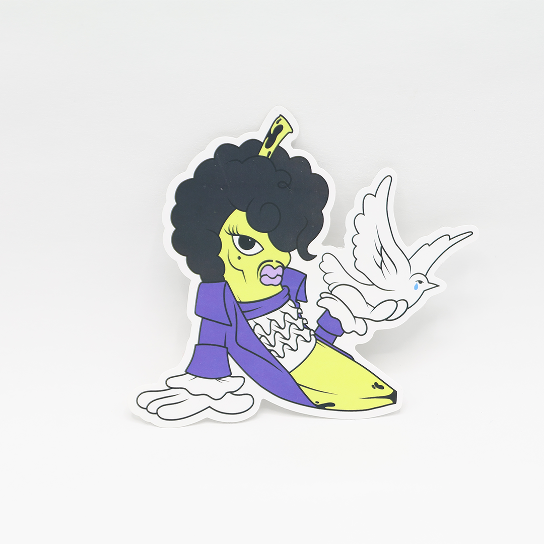 Banana Formerly Known as Prince Sticker - Petty Snacks