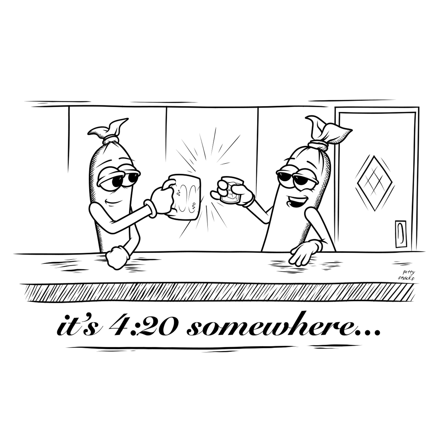 It's 4:20 Somewhere T-Shirt - Petty Snacks