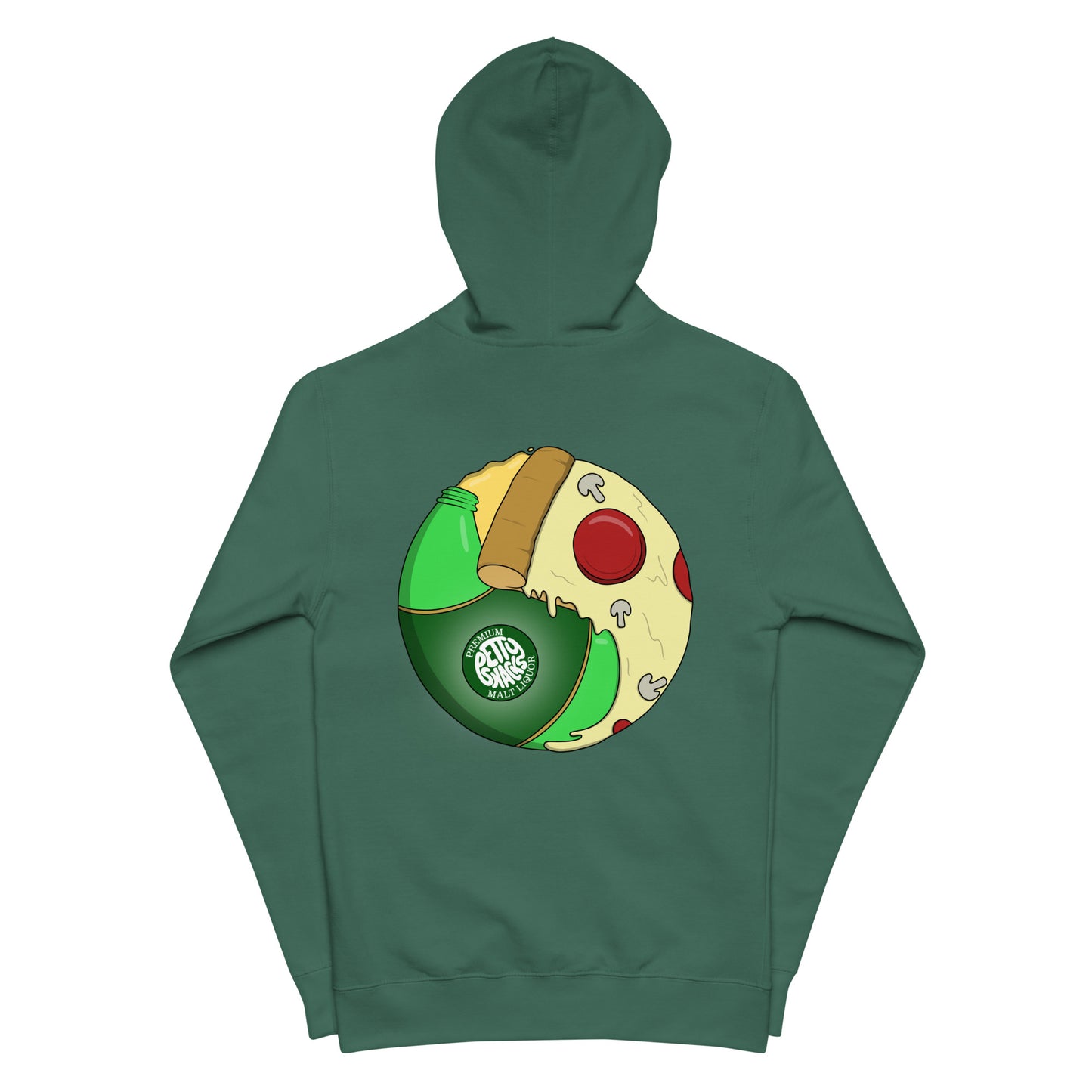 Pizza & Beer Harmony Zip-Up Hoodie - Petty Snacks