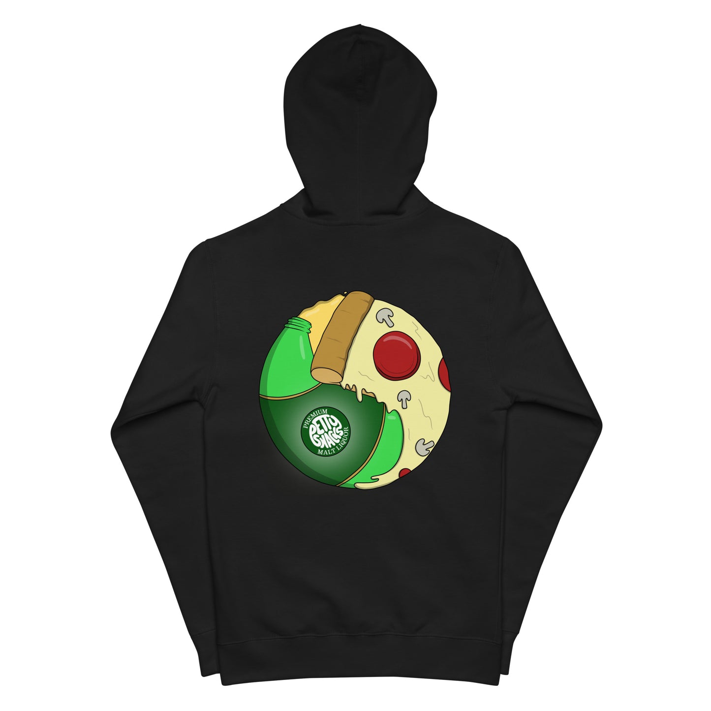 Pizza & Beer Harmony Zip-Up Hoodie - Petty Snacks