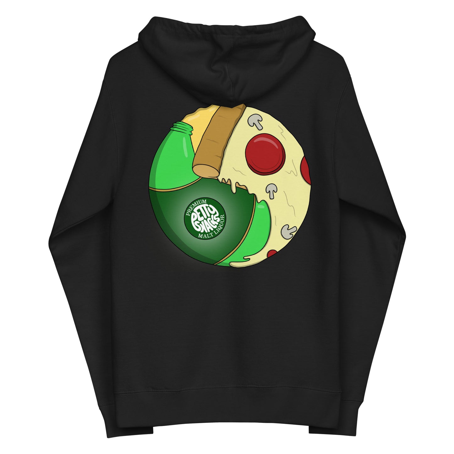 Pizza & Beer Harmony Zip-Up Hoodie - Petty Snacks