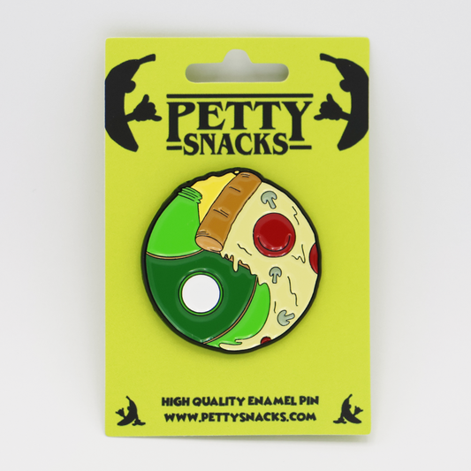 Beer & Pizza Symbol Enamel Pin