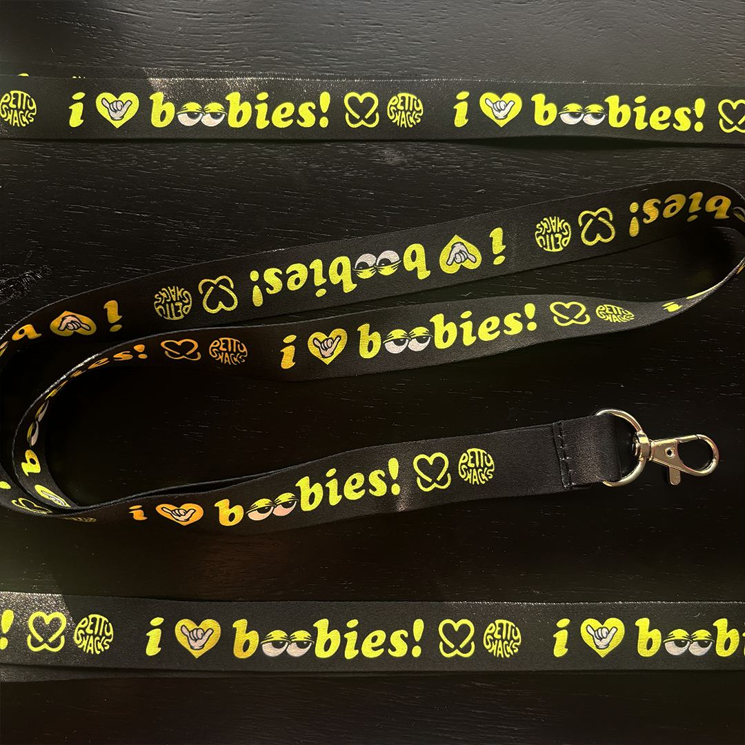 Eyes Heart Boobies Lanyard