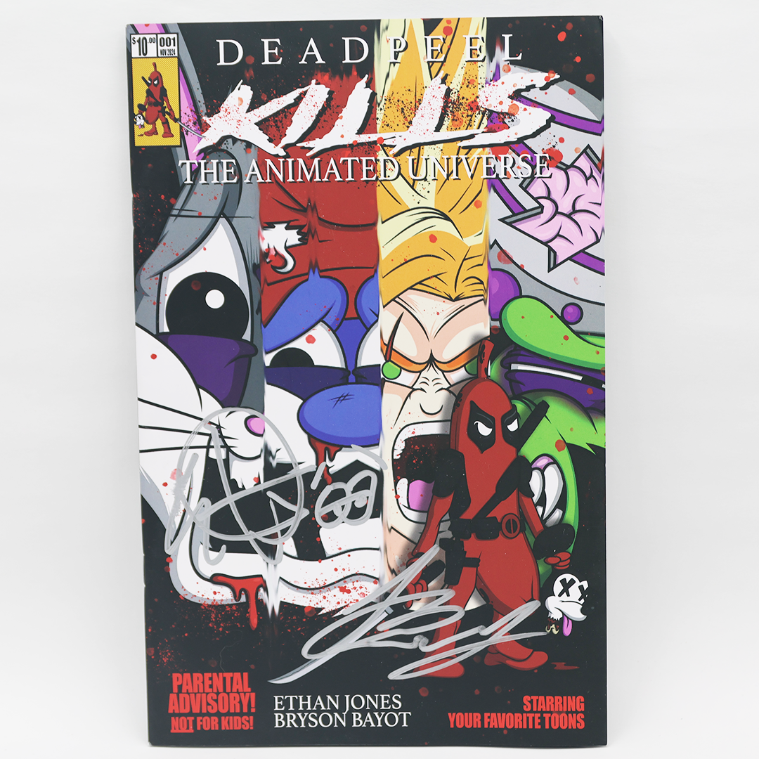 "DEADPEEL KILLS THE ANIMATED UNIVERSE" COMIC BOOK ISSUE #1 (AUTOGRAPHED BUNDLE) - Petty Snacks