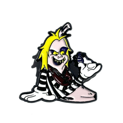 BANANA BEETLEJUICE ENAMEL PIN - Petty Snacks