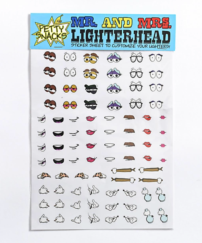 Mr. &  Mrs. Lighterhead Sticker Sheet