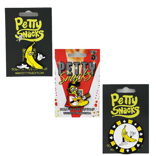 VIVA LAS VEGAS ENAMEL PIN TRIO SET - Petty Snacks