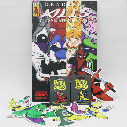 "DEADPEEL KILLS THE ANIMATED UNIVERSE" COMIC BOOK ISSUE #1 (AUTOGRAPHED BUNDLE) - Petty Snacks