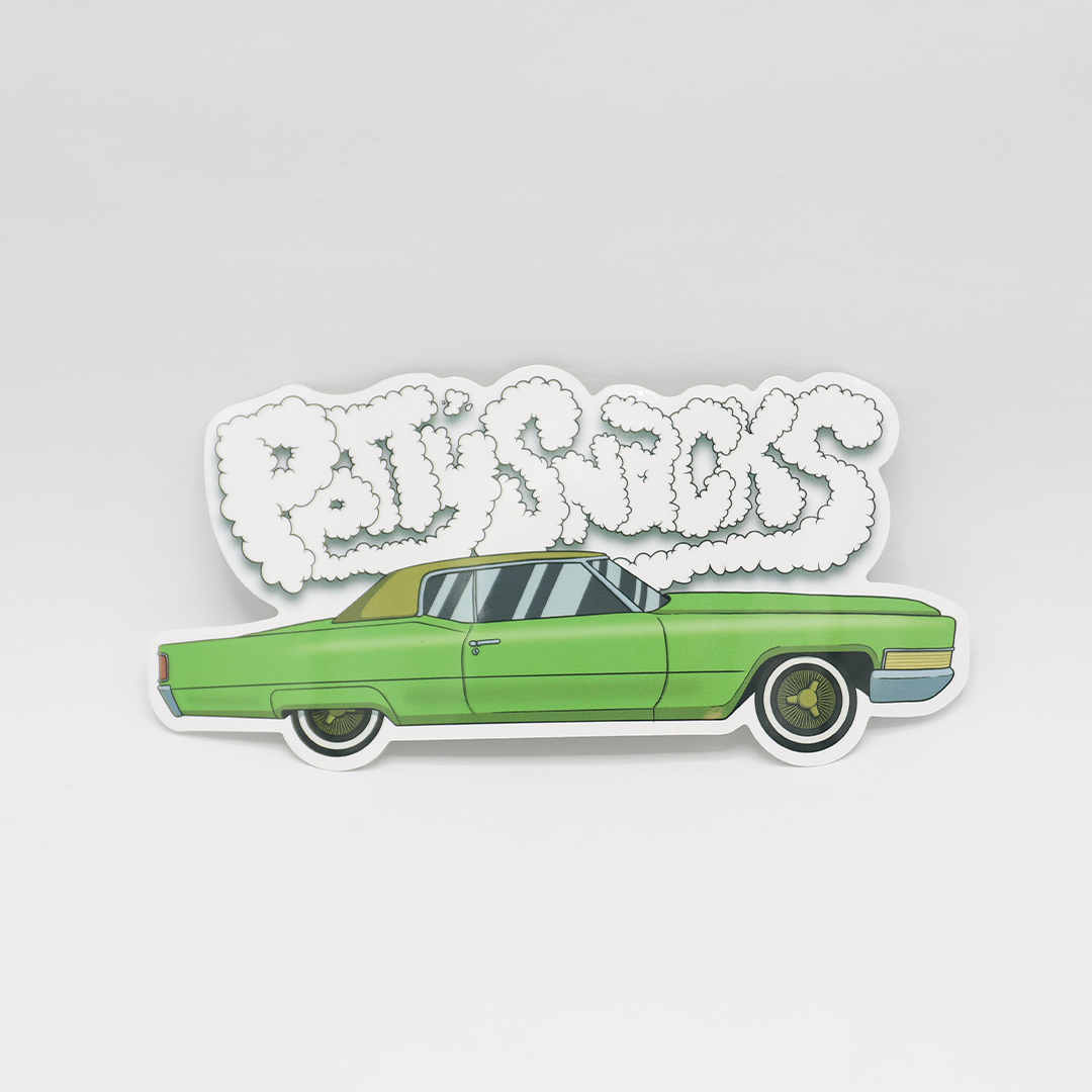 Lowrider Sticker - Petty Snacks