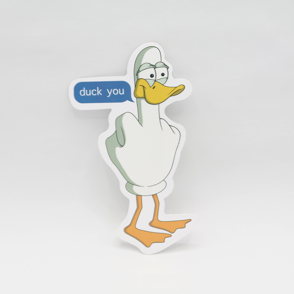 Duck You Sticker – Petty Snacks